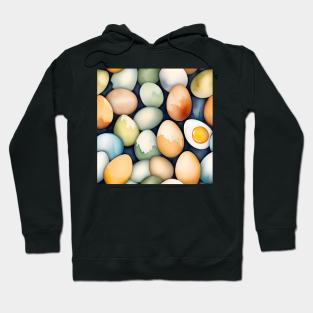 National Egg Month January - Watercolors Hoodie